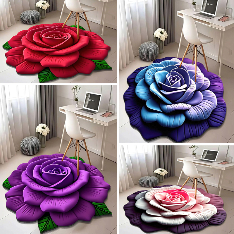 工廠特價出清【全場買一送一】立體印花工藝花卉地墊 防滑耐磨、快乾材質、柔韌易清潔、客廳/臥室/浴室都適用! 工廠特價出清【全場買一送一】立體印花工藝花卉地墊 防滑耐磨、快乾材質、柔韌易清潔、客廳/臥室/浴室都適用!