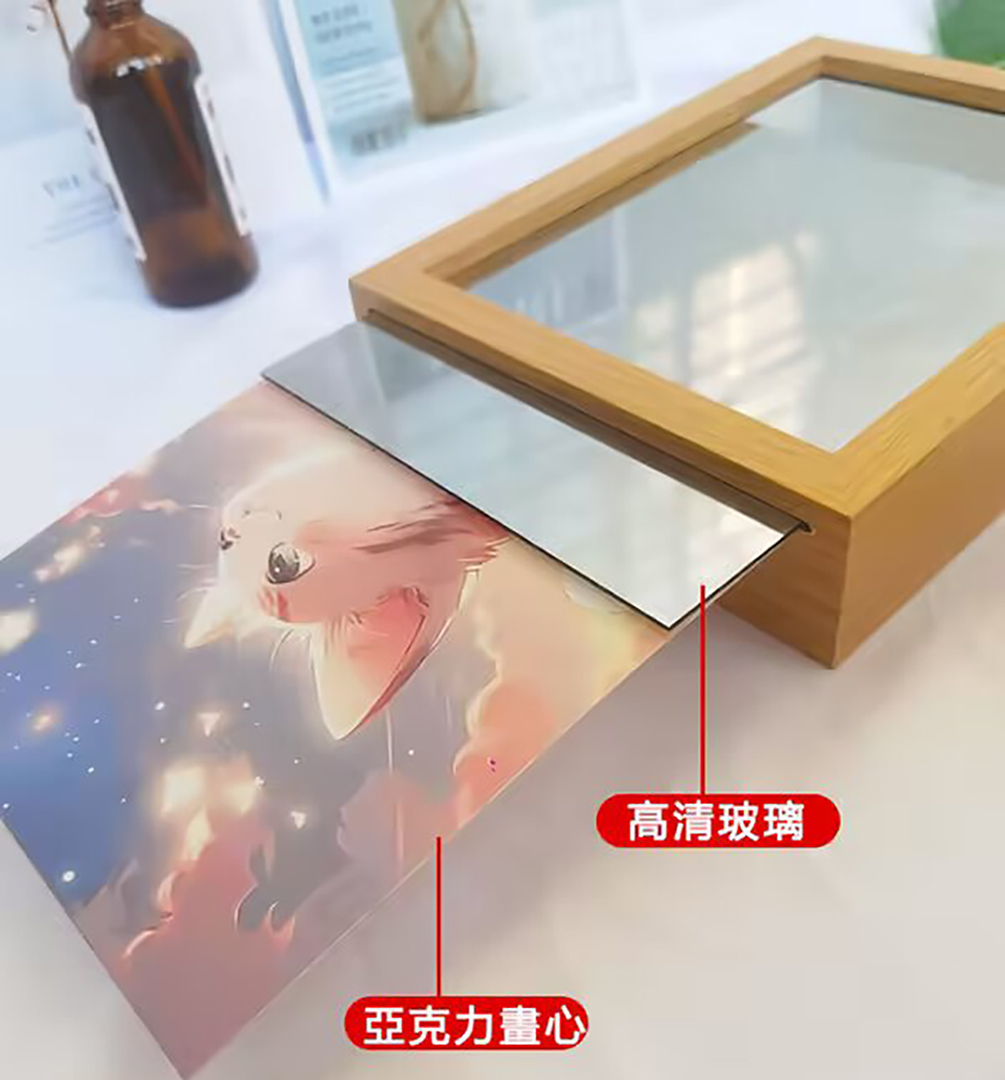 ⭐⭐⭐【客製鏡子燈光畫】——充電款無需連接電源,觸摸開關,三色變光,支持任意圖片來圖客製! ⭐⭐⭐【客製鏡子燈光畫】——充電款無需連接電源,觸摸開關,三色變光,支持任意圖片來圖客製!